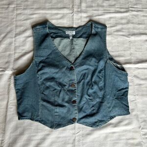 Denim Blue Women's Vest